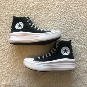 Black Hightop Platform Converse